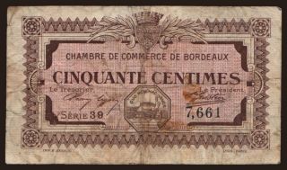 Bordeaux, 50 centimes, 1917