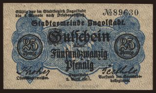 Ingolstadt, 50 Pfennig, 1917