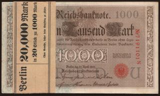 1000 Mark, 1910, (20x)