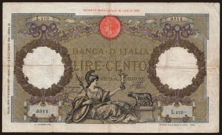 100 lire, 1937