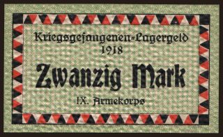 Güstrow, 20 Mark, 1918