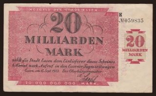 Essen/ Stadt, 20.000.000.000 Mark, 1923
