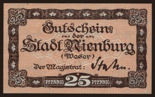 Nienburg a.d. Weser, 25 Pfennig, 1917