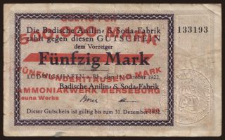 Merseburg/ Leuna Werke, 500.000 Mark, 1923