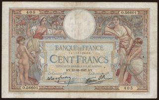100 francs, 1937