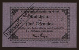 Ettal, 5 Pfennig, 1919
