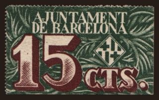 Barcelona, 15 centims, 1937
