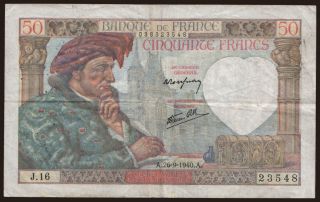 50 francs, 1940