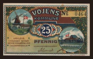 Vojens/ Komunne, 25 Pfennig, 1920