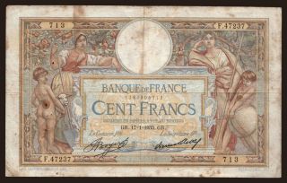 100 francs, 1935