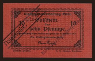 Ettal, 10 Pfennig, 1919