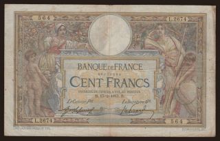 100 francs, 1915