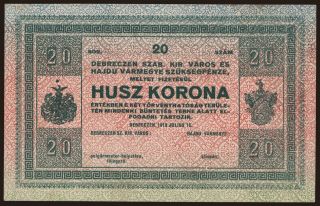 Debrecen, 20 korona, 1919