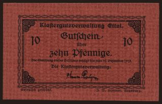 Ettal/ Klostergutsverwaltung, 10 Pfennig, 1919