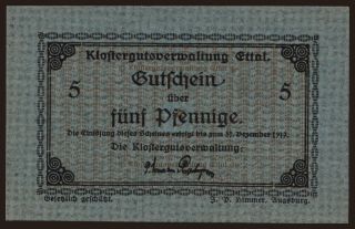 Ettal/ Klostergutsverwaltung, 5 Pfennig, 1919