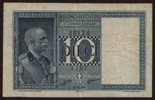 10 lire, 1938