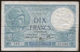 10 francs, 1939