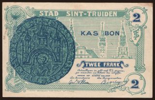 Sint-Truiden, 2 frank, 1915