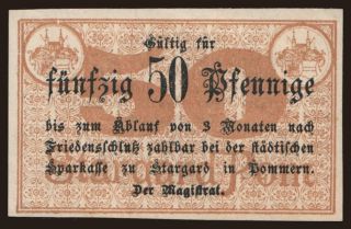 Stargard (Stargard Szczeciński), 50 Pfennig, 1917