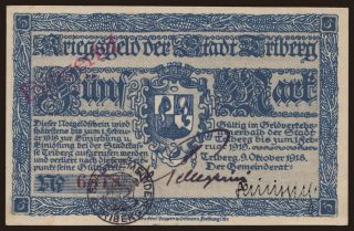 Triberg/ Stadt, 5 Mark, 1918