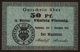 Bonn, 50 Pfennig, 1919