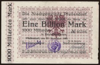 Pfullendorf/ Stadt, 1.000.000.000.000 Mark, 1923