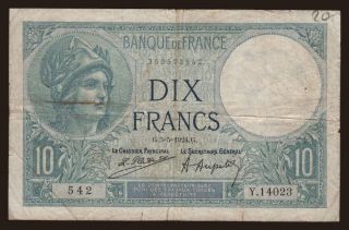 10 francs, 1924