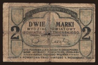 Witkowo, 2 marki, 1919
