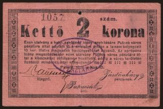 Putnok, 2 korona, 1919