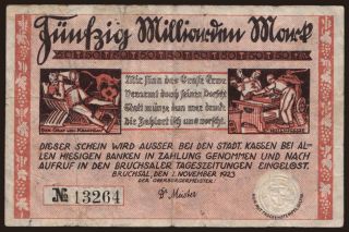 Bruchsal/ 50.000.000.000 Mark, 1923