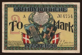 Gramby/ Komunne, 2 Mark, 1920