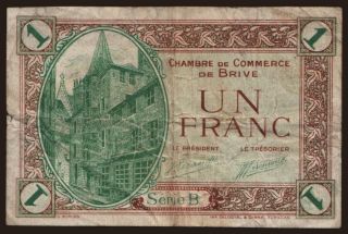 Brive, 1 franc, 1924