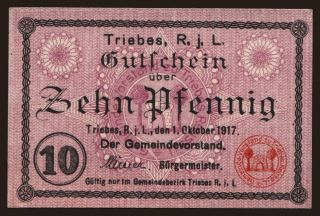 Triebes, 10 Pfennig, 1917