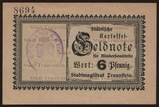 Traunstein, 6 Pfennig, 1917