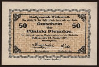 Weissenstadt, 50 Pfennig, 1917