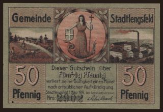 Stadtlengsfeld, 50 Pfennig, 1919