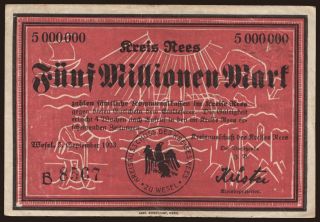 Rees/ Kreis, 5.000.000 Mark, 1923