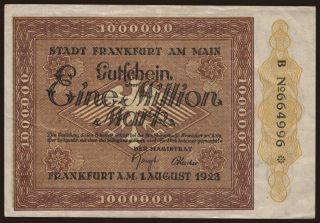 Frankfurt a M./ Stadt, 1.000.000 Mark, 1923