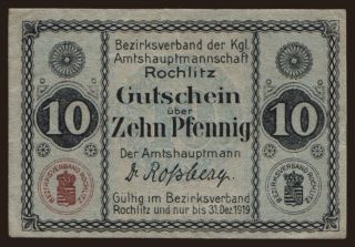 Rochlitz, 10 Pfennig, 1918