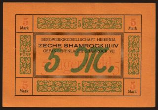 Herne/ Bergwerksgesellschaft Hibernia, 5 Mark, 1916