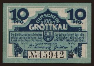 Grottkau, 10 Pfennig, 1920