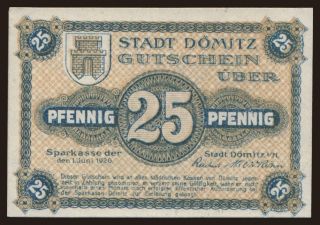 Dömitz, 25 Pfennig, 1920