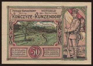 Kunzendorf, 50 Pfennig, 1922