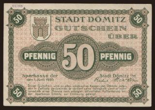 Dömitz, 50 Pfennig, 1920