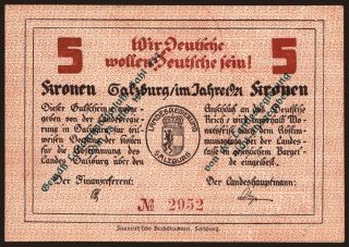 Salzburg, 5 Kronen, 1921