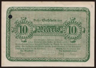 Görlitz/ Stadt und Handelskammer, 10 Mark, 1918