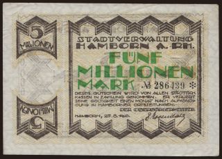 Hamborn/ Stadt, 5.000.000 Mark, 1923