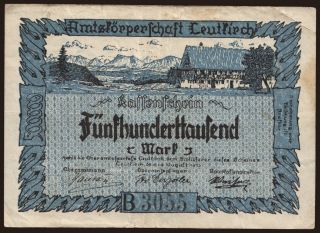 Leutkirch/ Amtskörperschaft, 500.000 Mark, 1923