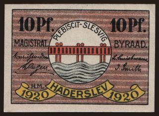 Haderslev/ Stadt, 10 Pfennig, 1920