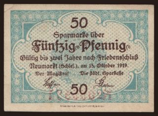 Neumarkt, 50 Pfennig, 1919